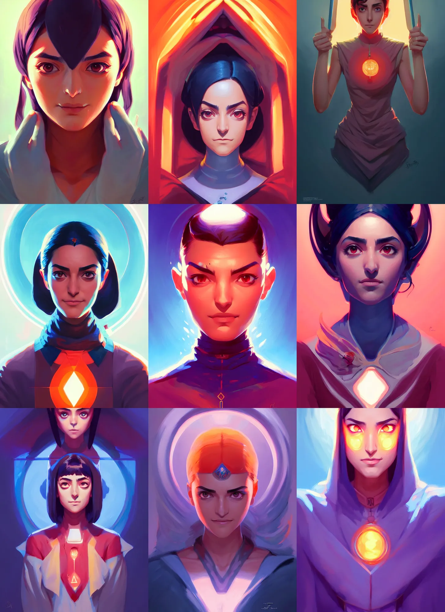 Prompt: symmetrical centered portrait, Maya Ali Sorcerer, official fanart behance hd artstation by Jesper Ejsing, by RHADS and Makoto Shinkai and Lois van baarle and ilya kuvshinov and rossdraws