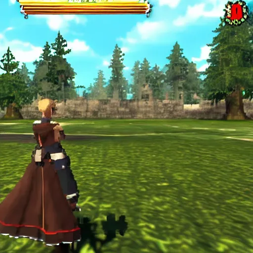Image similar to JRPG game with т64 graphics