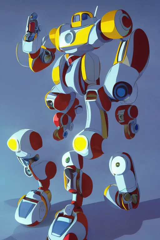 Image similar to metabots medabots medarotto medarot robot minimalist comics, behance hd by jesper ejsing, by rhads, makoto shinkai and lois van baarle, ilya kuvshinov, rossdraws global illumination ray tracing hdr radiating a glowing aura