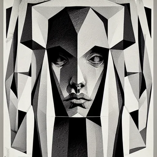 Image similar to dry needle print polish poster conceptual figurative post - morden monumental portrait made by escher, highly conceptual figurative art, intricate detailed illustration, controversial poster art, polish poster art