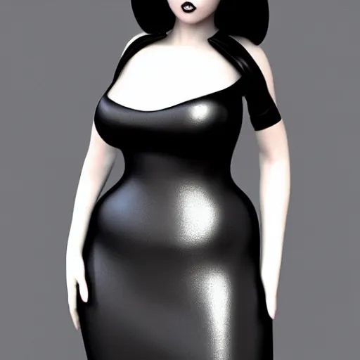 Prompt: curvy feminine goth hottie in a sublime elegant polished black-silver latex neck-high or tube-top floor length gown, thin waist, cgsociety, photorealistic, comfy ambience, idealistic, 16k, smooth, sharp focus, trending on ArtStation, volumetric lighting