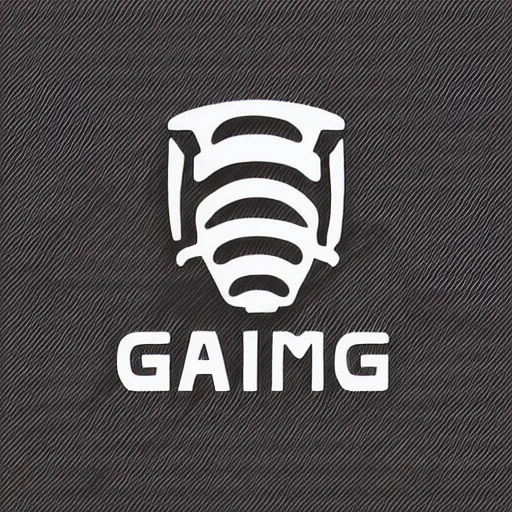 Image similar to gaming logo vectorized, white