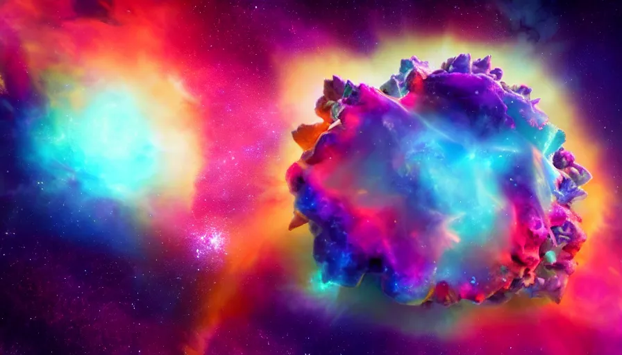 Image similar to stunning render of a cosmic - flavored