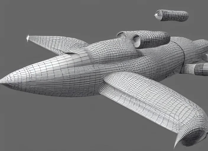 Prompt: a highly detailed 3 d render of a giant spaceship, by karanak