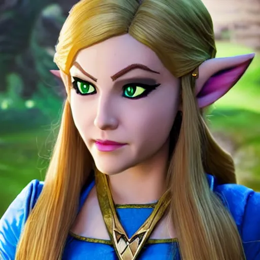 Image similar to Zelda from Legend of Zelda