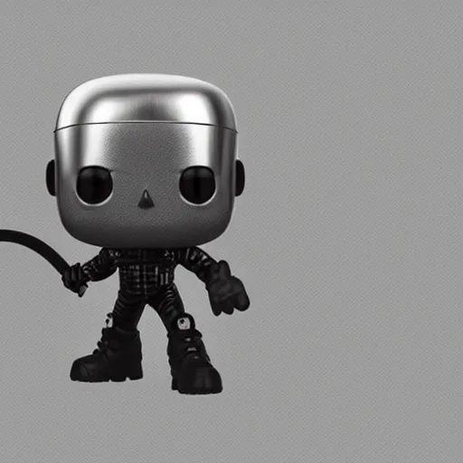 Prompt: a 3d render of technoblade as a funko pop stood Infront of the box, studio lighting, grey background