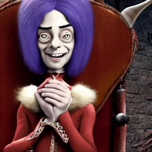 Prompt: lord farquad in a tim burton movie still 4k pixar