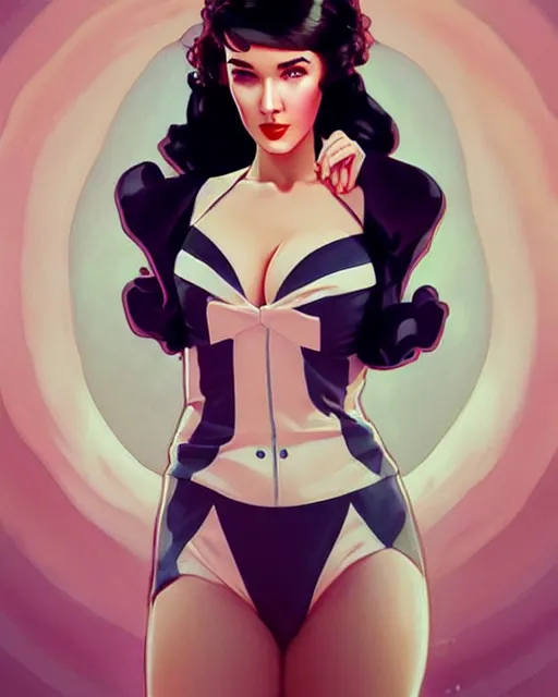 Image similar to a pin up and beautiful fashion charming dreamlke jennifer connelly, symmetrical face, symmetrical eyes, character art, art by artgerm lau and wlop and and ilya kuvshinov and john singer sargent, joshua middleton comic art