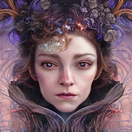 Prompt: realistic detailed face portraits of the spark of life by emilia dziubak, will terry, greg olsen, chris mars, ann long, and mark brooks, fairytale, female, feminine, art nouveau, victorian, character concept design, storybook layout, story board format