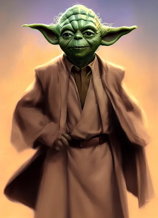 Image similar to Yoda dressed as Frank Sinatra, elegant, digital painting, concept art, smooth, sharp focus, illustration, from StarCraft by Ruan Jia and Mandy Jurgens and Artgerm and William-Adolphe Bouguerea