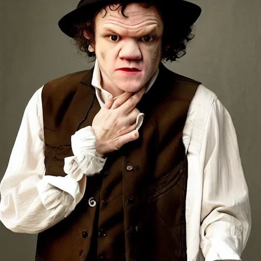 Image similar to john c reilly as a vampire, highly detailed, trending