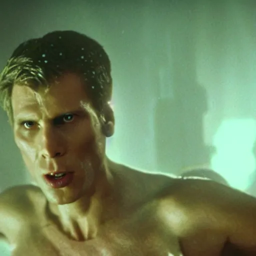 Image similar to Live Action Still of Jerma in Blade Runner (1982), real life, hyperrealistic, ultra realistic, realistic, highly detailed, epic, HD quality, 8k resolution, body and headshot, film still