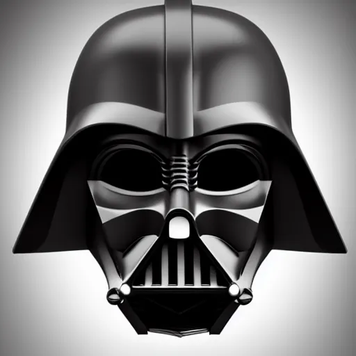 Image similar to darth vader mask modeled and rendered using 3 ds max, hdr light studio and v - ray