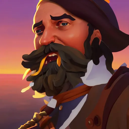 Image similar to painting jack the pirate on sea of thieves game avatar hero smooth face median photoshop filter cutout vector behance hd by jesper ejsing, by rhads, makoto shinkai and lois van baarle, ilya kuvshinov, rossdraws, illustration, art by ilya kuvshinov and gustav klimt