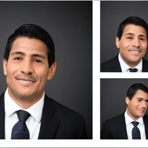 Image similar to Ecuadorian man, corporate portait, headshot, profile