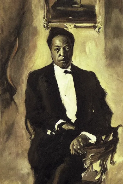 Prompt: “portrait of Duke Ellington, by John Singer Sargent”