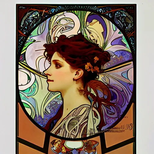 Image similar to art by alphonse mucha, frank gehry, james christensen, john stephens