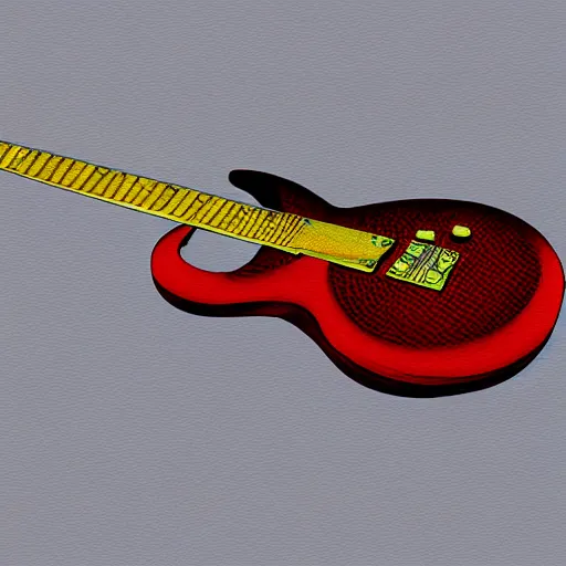 Image similar to an electric guitar, concept art