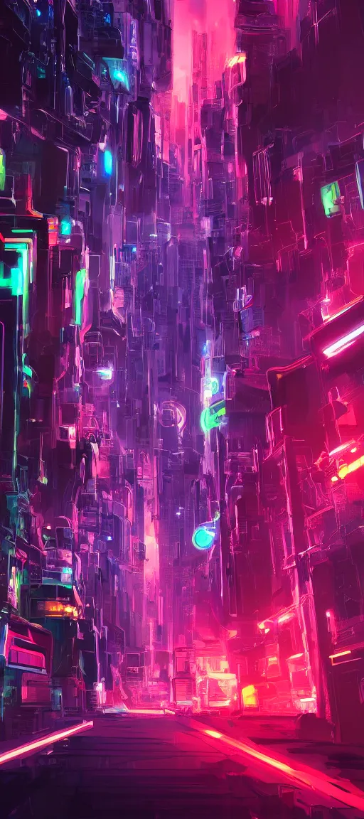 Image similar to A scifi futuristic city scape, neon lights, 2050, digital art