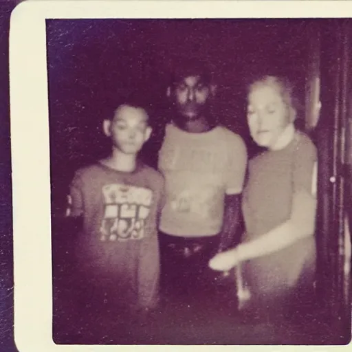 Image similar to infamous polaroid photograph of a horrifying discovery in the drawer of an abandoned house