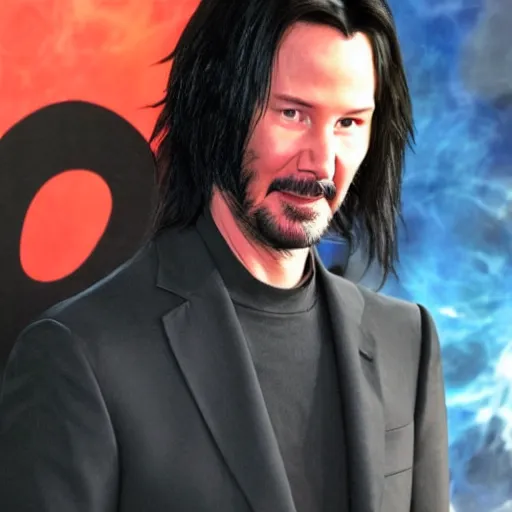 Prompt: keanu reeves portraying songoku in live action dragon ball movie