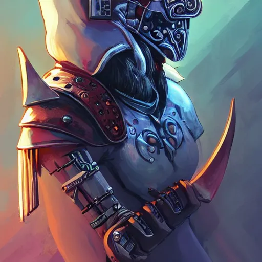 Image similar to cyberpunk viking helmet mask warrior goddess robot ninja fantasy, art gta 5 cover, official fanart behance hd artstation by jesper ejsing, by rhads, makoto shinkai and lois van baarle, ilya kuvshinov, ossdraws