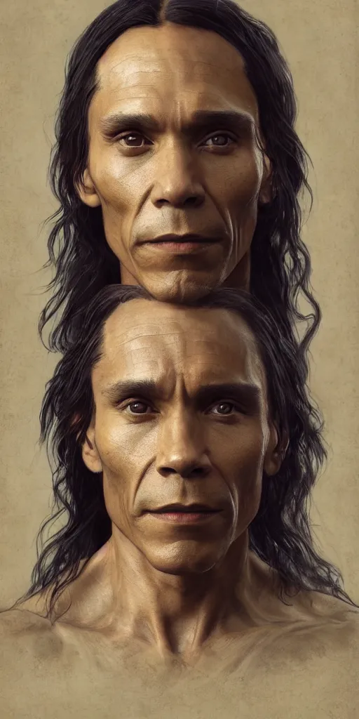 Image similar to zahn mcclarnon, fame of thrones masterpiece by edgar maxence and ross tran and michael whelan, gustav dore, 8 k, octane render