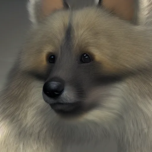 Image similar to long shot of a cute fluffy furry sable slowly disappearing into thin air, natural lighting, ground - level shot, reallusion character creator, 4 k, highly detailed, humourus, fine illustration