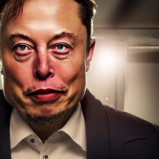Prompt: elon musk as a rough dirty old man with a scruffy beard in a dark blue trenchcoat as the new doctor who, cinematic, volumetric lighting, f 8 aperture, cinematic eastman 5 3 8 4 film, photorealistic