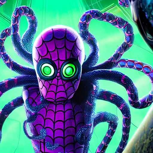 Prompt: Shuma gorath in the spiderverse film