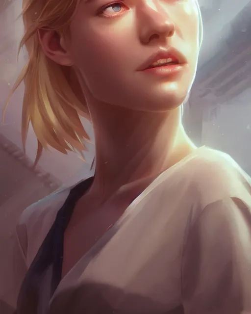 Prompt: yvonne strahovski, full shot, atmospheric lighting, detailed face, by makoto shinkai, stanley artgerm lau, wlop, rossdraws