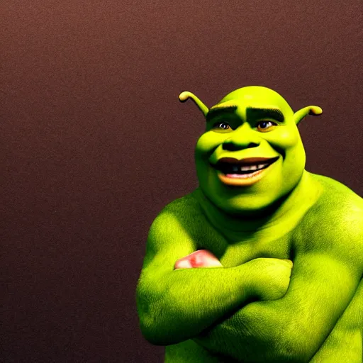 Image similar to shrek ready to bone