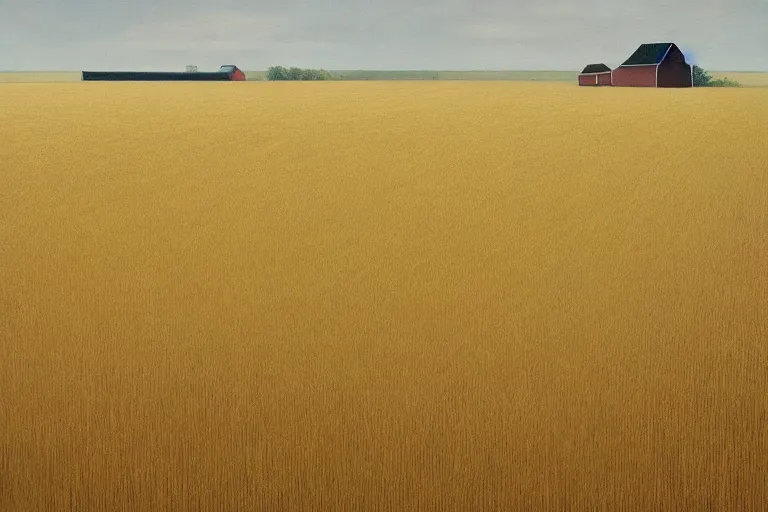 Image similar to a wheat field with barn artwork by tim eitel