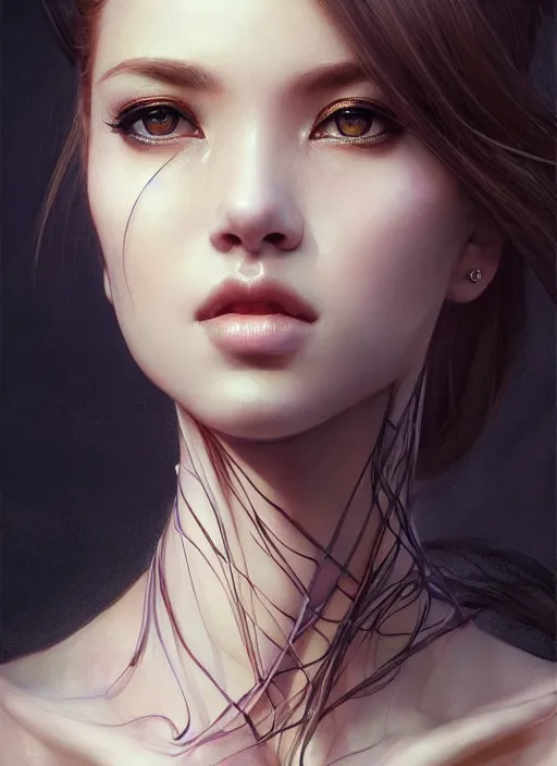 Prompt: photo of a gorgeous young woman in the style of stefan kostic, realistic, sharp focus, 8 k high definition, insanely detailed, intricate, elegant, art by yoshitako amano and stanley lau and artgerm
