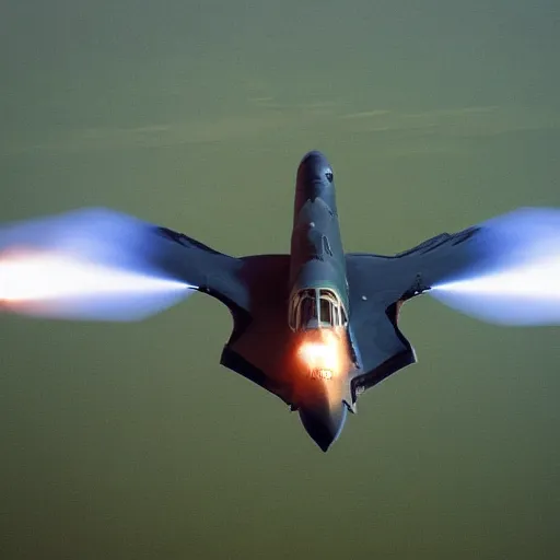 Prompt: portrait of an avro vulcan bomber taking off, raf, bomber, cold war, detailed, ultrarealistic, cinematic lighting, photograph