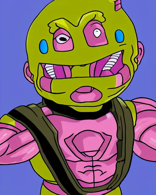Prompt: krang as a character from dragonball z
