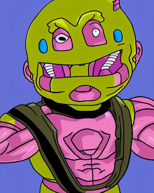 tmnt ) krang as a character from dragonball z, Stable Diffusion