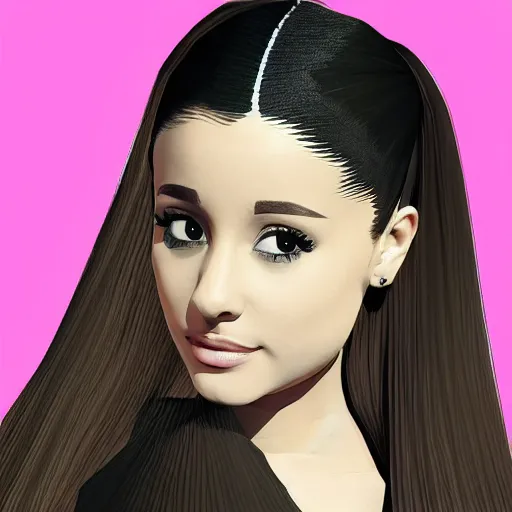 Image similar to ariana grande 3 d low poly