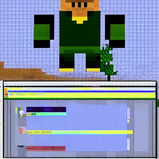 Image similar to putin in minecraft