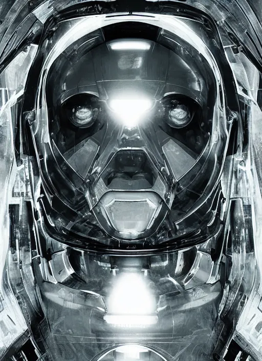 Image similar to complex poster by craig mullins astronauts taking selfie in futuristic dark and empty spaceship underwater selfie! infrared glowing lights. complex and hyperdetailed technical suit. reflection and dispersion materials. rays and dispersion of light. volumetric light. 5 0 mm, f / 3 2. noise film photo. flash photography. unreal engine 4, octane render. interstellar movie art