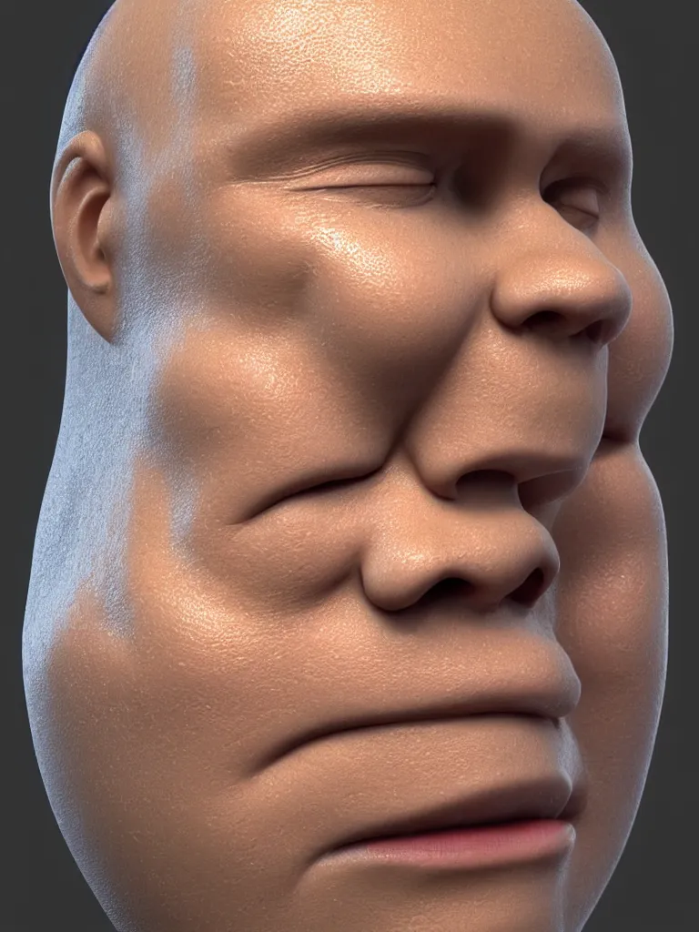 Image similar to simple primitive tube shape, textured with photorealistic human skin, photoreal details, straight smooth vertical, highly realistic bump map, surface painter, pixar renderman, metahuman