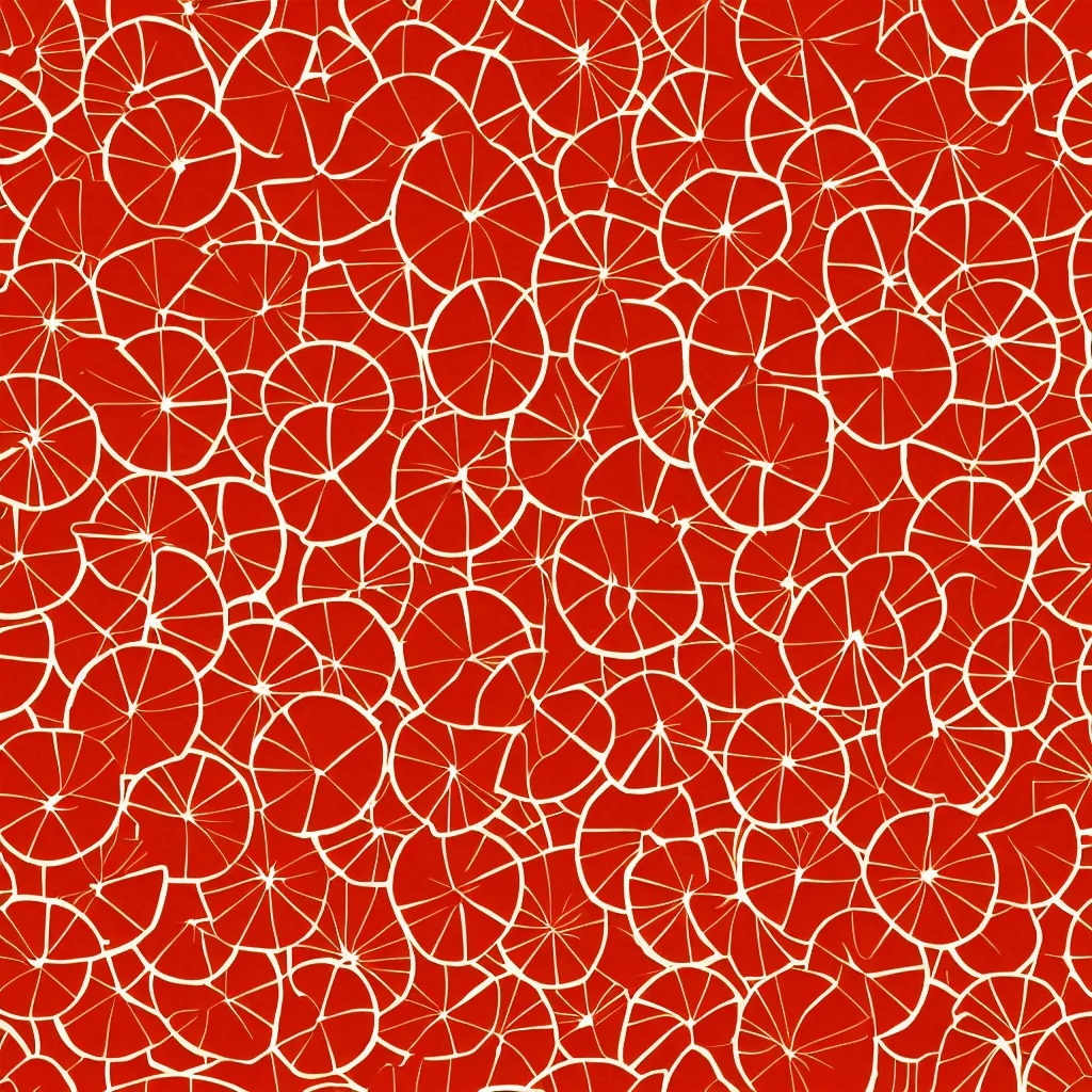 Prompt: seamless orange slices texture vector art, 4k