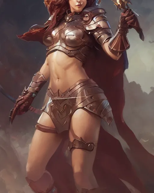 Image similar to a beautiful female paladin by Stanley Artgerm Lau, WLOP, Rossdraws, frank frazetta, Andrei Riabovitchev, Marc Simonetti, tranding on artstation