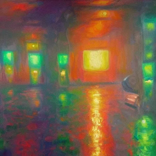Prompt: trading with emeralds, vivid colors, soft lighting, atmospheric, cinematic, moody, oil on canvas, 8 k