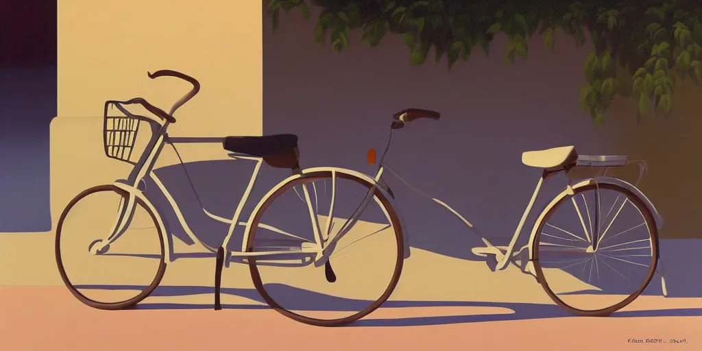 Image similar to lost bike, summer evening, kenton nelson