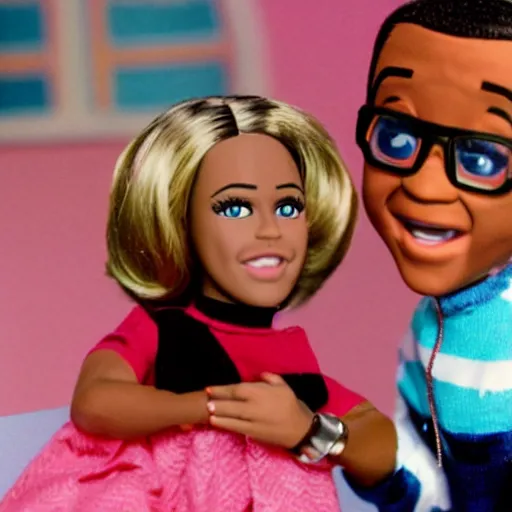 Image similar to steve urkel barbie 1 9 8 0 s children's show, detailed facial expressions