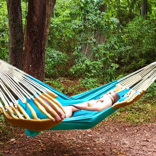 Prompt: a hammock made of bananas