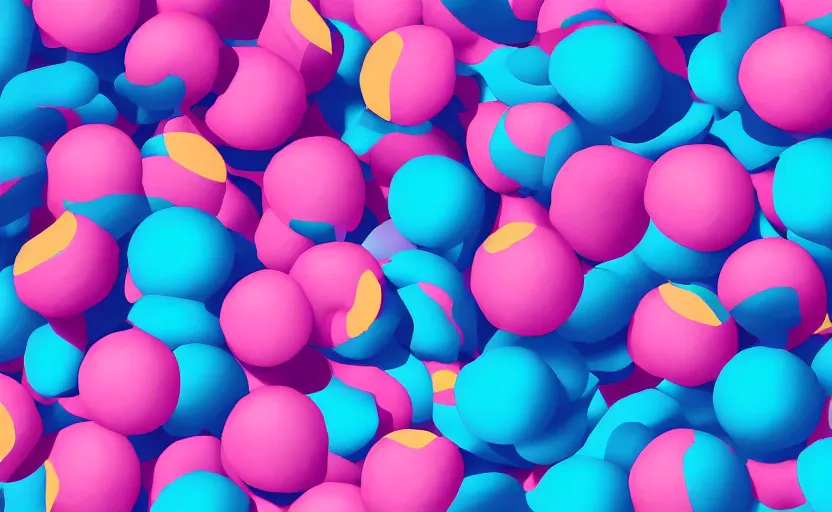 Image similar to digital painting of a website, bubblegum colors, cute, high detail