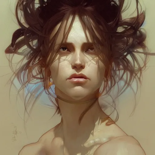 Prompt: digital character concept art by artgerm and greg rutkowski and alphonse mucha. closeup wife mouth, defiant, light effect, 8 k, hyper detailed, intricate, elegant, digital painting, artstation, smooth, sharp focus