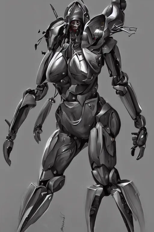 Image similar to full body cyborg female concept art, humanoid form, evil mecha muscle, horseshoe crab squid, digital art, in the style of ben lol, brian sum, ramil sunga, herbert lowis, furio tedesschi, christopher cao, frederic daoust, joe botardo, artstation, pinterest, deviantart, photoshop, unreal engine